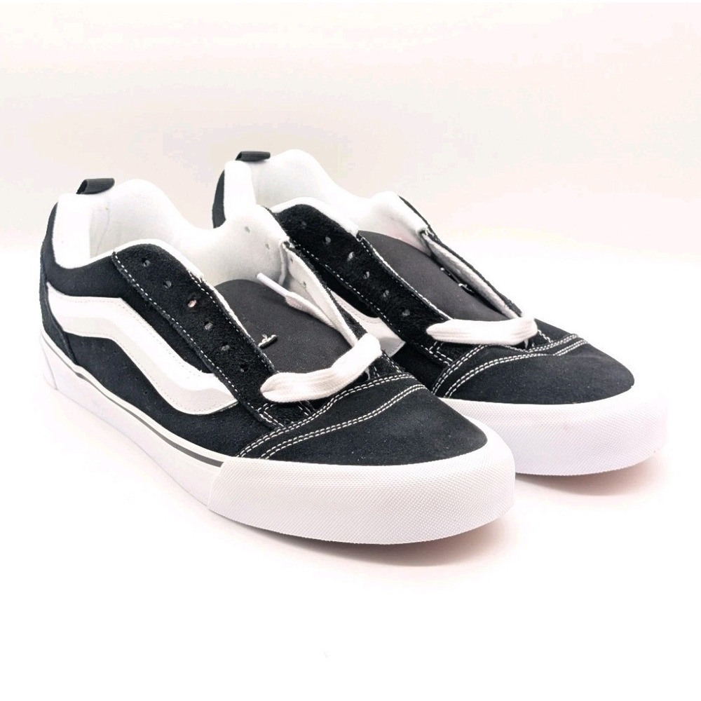 Vans Knu Skool Size Mens 13 Skate Board Black/True White Classic VN0009QC6BT - Picture 4 of 7